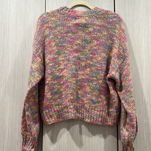 NEW Pink Republic | Multicolor‎ Marled Knit Sweater | Medium - Picture 3 of 8